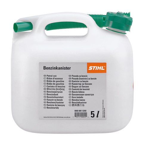 Kanister na benzynę STIHL przezroczysty 5 l 00008810202 agroveo