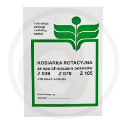 Katalog kosiarka Z-036 / Z-070 / Z-105 627KOSZ105 agroveo