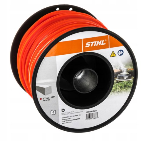 Żyłka tnąca kwadratowa STIHL Ø 2,7 mm x 208 m czerwona 00009302616 agroveo Żyłka tnąca kwadratowa STIHL Ø 2,7 mm x 208 m czerwona 00009302616 agroveo