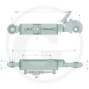 Łącznik górny hydrauliczny kat. 2-2 20010572 agroveo