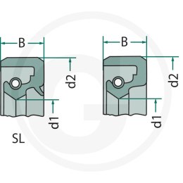 Uszczelniacz A40x72x10 A40x72x10D 65654510190 Ursus C-330