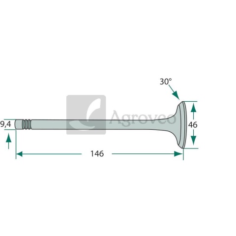 Zawór ssący 38017139 87802264, E9NN6507AC, 81865092, 81824116GV