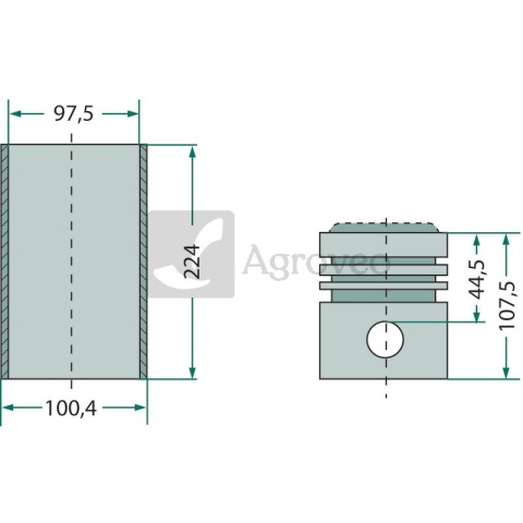 Zestaw naprawczy silnika 38016109