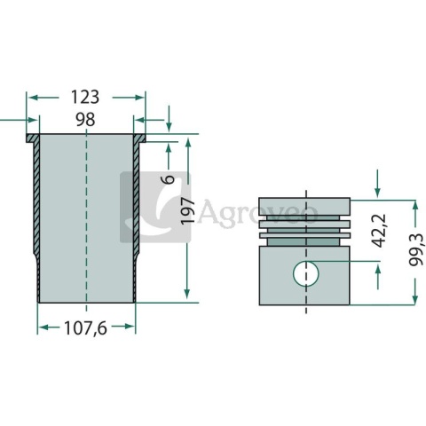 Zestaw naprawczy silnika 7572250790