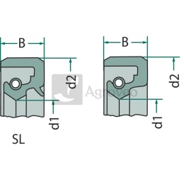 Pierścień dwuwargowy 65755010221 5501 0221, A120x140x15D Ursus C-360, Zetor