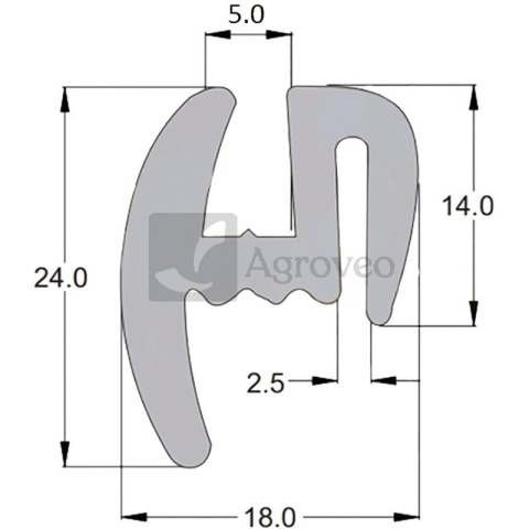 Uszczelka szyby 656493555 49.35.55 / 493555 Uszczelka szyby 656493555 49.35.55 / 493555