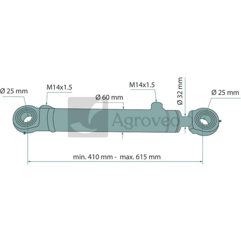 Siłownik hydrauliczny 6575025H200L410 50-25H200L410 Siłownik hydrauliczny 6575025H200L410 50-25H200L410