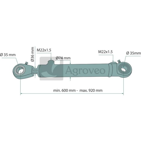 Siłownik hydrauliczny 6797274035030 CJ*2F63/36*320Z Siłownik hydrauliczny 6797274035030 CJ*2F63/36*320Z