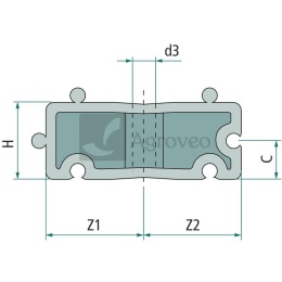 Mocowanie dystansowe 40504050701
