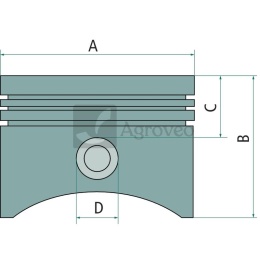 Tłok 30271151 13101-ZF6-W00
