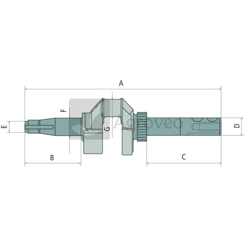 Wałek korby 715593417 593417