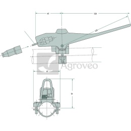 Dźwignia regulacyjna Magura 27270453 0550904, 90.642 BK/KR