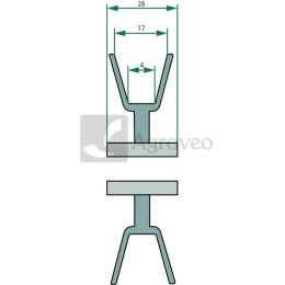 Koło klinowe pasowe fi 126mm Stiga 31270006 25601563/0, 1136-0295-01, 125601563/0