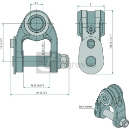 Przegub Link BR 1-A 80/30 25702868 2050049